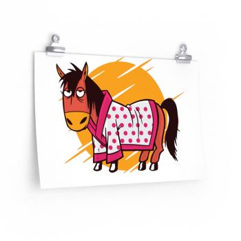 Wall Art Posters Prints - Bathrobe Horse