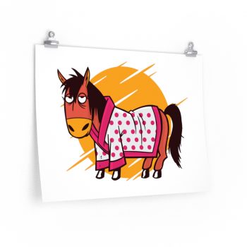 Wall Art Posters Prints - Bathrobe Horse