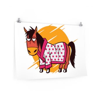 Wall Art Posters Prints - Bathrobe Horse