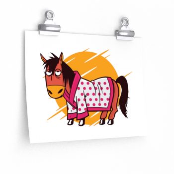 Wall Art Posters Prints - Bathrobe Horse