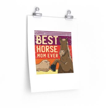 Wall Art Posters Prints - Best Horse Mom Ever