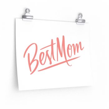 Wall Art Posters Prints - Best Mom Pink