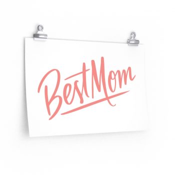 Wall Art Posters Prints - Best Mom Pink