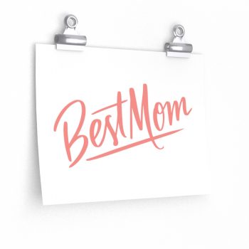 Wall Art Posters Prints - Best Mom Pink