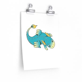 Wall Art Posters Prints - Blue Baby Dragon