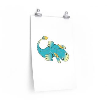 Wall Art Posters Prints - Blue Baby Dragon