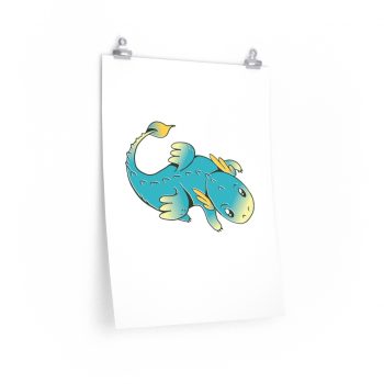 Wall Art Posters Prints - Blue Baby Dragon