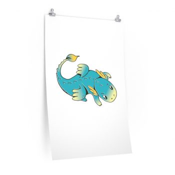 Wall Art Posters Prints - Blue Baby Dragon