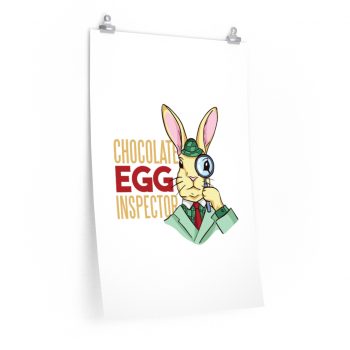 Wall Art Posters Prints - Chocolate Egg Inspector Sherlock Detective Easter