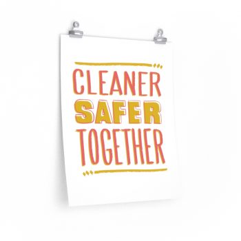 Wall Art Posters Prints - Cleaner Safer Together Coronavirus Covid 19