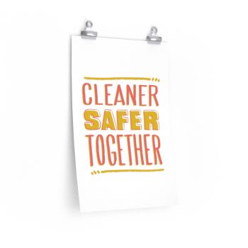 Wall Art Posters Prints - Cleaner Safer Together Coronavirus Covid 19