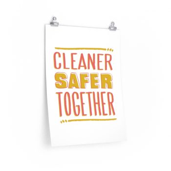 Wall Art Posters Prints - Cleaner Safer Together Coronavirus Covid 19