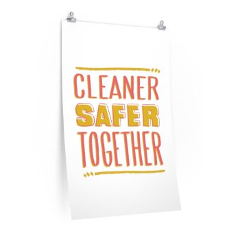 Wall Art Posters Prints - Cleaner Safer Together Coronavirus Covid 19