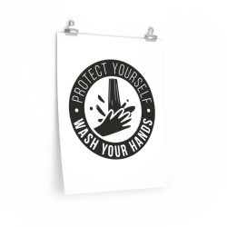 Wall Art Posters Prints - Covid 19 Protect Yourself Wash Your Hands