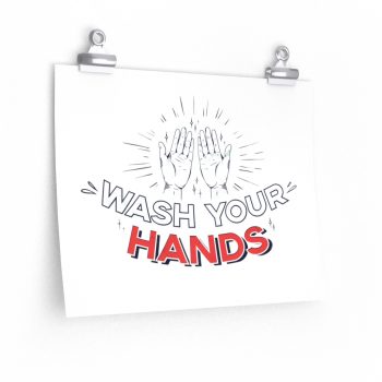 Wall Art Posters Prints - Covid 19 Wash Your Hands Coronavirus