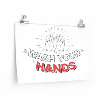 Wall Art Posters Prints - Covid 19 Wash Your Hands Coronavirus