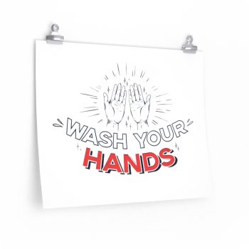 Wall Art Posters Prints - Covid 19 Wash Your Hands Coronavirus