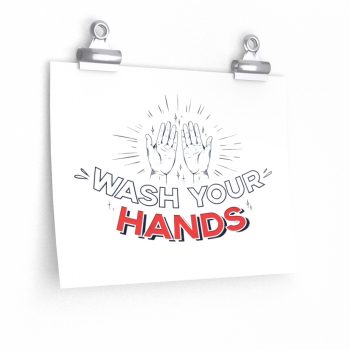 Wall Art Posters Prints - Covid 19 Wash Your Hands Coronavirus