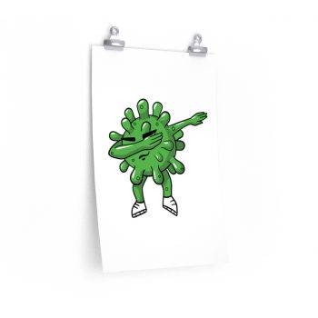 Wall Art Posters Prints - Dabbing Virus Coronavirus Covid 19 Dancing