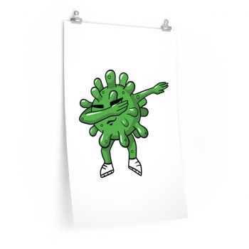 Wall Art Posters Prints - Dabbing Virus Coronavirus Covid 19 Dancing