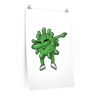 Wall Art Posters Prints - Dabbing Virus Coronavirus Covid 19 Dancing