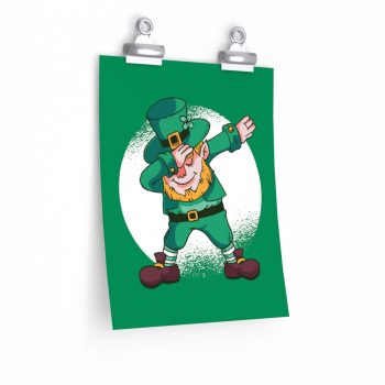 Wall Art Posters Prints - Dancing Leprechaun Dabbing St Patricks Day