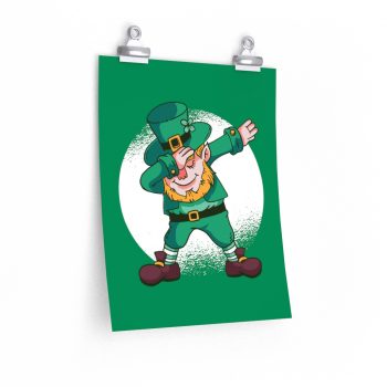 Wall Art Posters Prints - Dancing Leprechaun Dabbing St Patricks Day