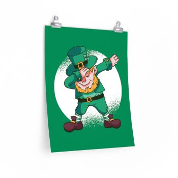 Wall Art Posters Prints - Dancing Leprechaun Dabbing St Patricks Day