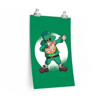 Wall Art Posters Prints - Dancing Leprechaun Dabbing St Patricks Day