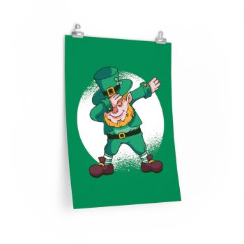 Wall Art Posters Prints - Dancing Leprechaun Dabbing St Patricks Day