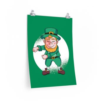 Wall Art Posters Prints - Dancing Leprechaun Flossing St Patricks Day