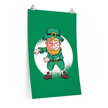 Wall Art Posters Prints - Dancing Leprechaun Flossing St Patricks Day