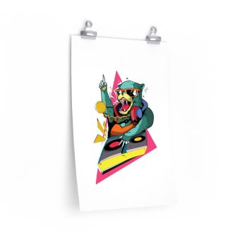 Wall Art Posters Prints - DJ Bear Colorful