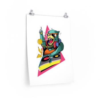 Wall Art Posters Prints - DJ Bear Colorful