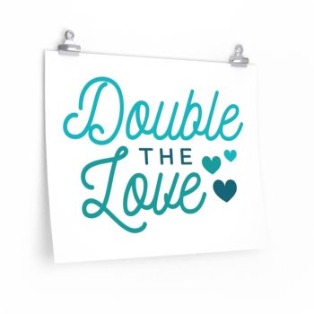 Wall Art Posters Prints - Double the Love Baby Blue Boy