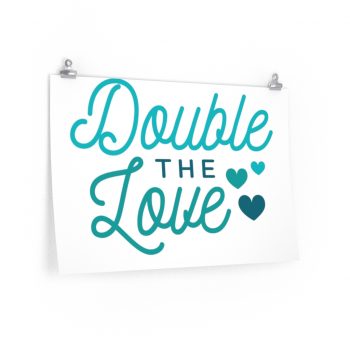 Wall Art Posters Prints - Double the Love Baby Blue Boy