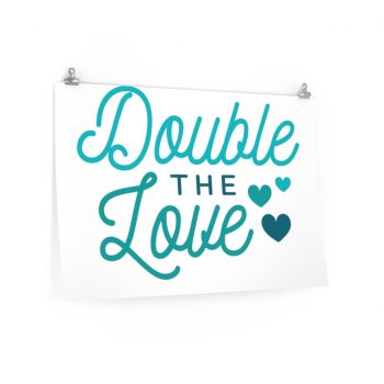 Wall Art Posters Prints - Double the Love Baby Blue Boy