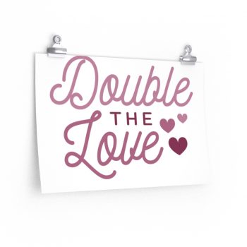 Wall Art Posters Prints - Double the Love Baby Pink Girl