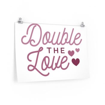 Wall Art Posters Prints - Double the Love Baby Pink Girl