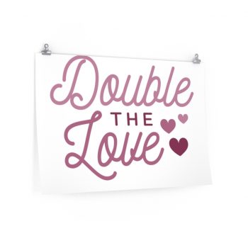 Wall Art Posters Prints - Double the Love Baby Pink Girl