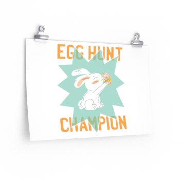 Wall Art Posters Prints - Easter Egg Hunt Champion Bunny