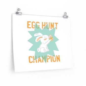 Wall Art Posters Prints - Easter Egg Hunt Champion Bunny