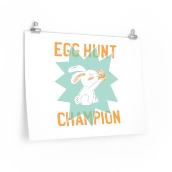 Wall Art Posters Prints - Easter Egg Hunt Champion Bunny