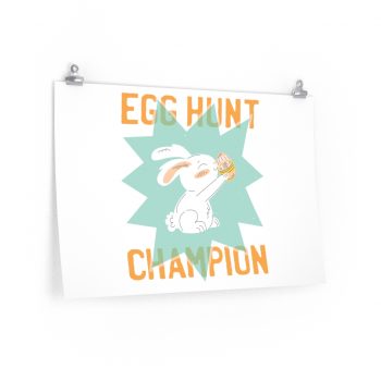 Wall Art Posters Prints - Easter Egg Hunt Champion Bunny