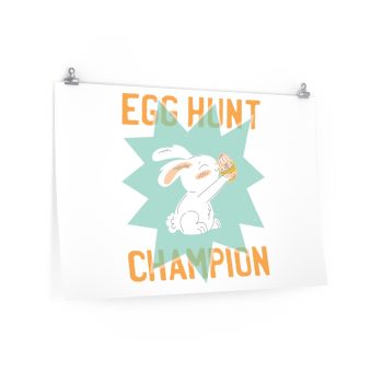 Wall Art Posters Prints - Easter Egg Hunt Champion Bunny