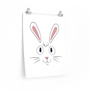 Wall Art Posters Prints - Easter Rabbit Face Bunny Ears