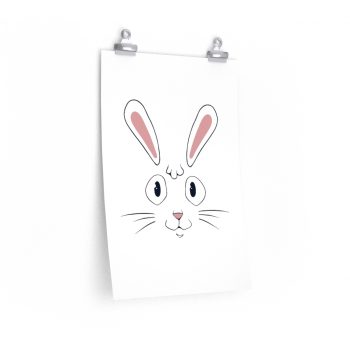 Wall Art Posters Prints - Easter Rabbit Face Bunny Ears