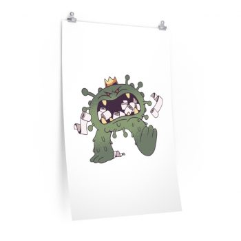 Wall Art Posters Prints - Eating Toilet Paper Coronavirus Virus