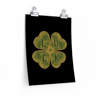 Wall Art Posters Prints - Four Leaf Clover Luck