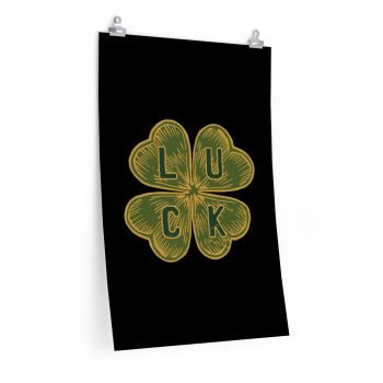 Wall Art Posters Prints - Four Leaf Clover Luck